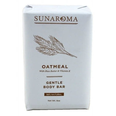 Sunaroma Oatmeal Gentle Body Bar with Shea Butter & Vitamin E – 8oz